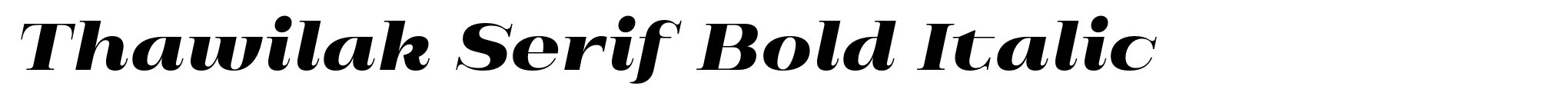 Thawilak Serif Bold Italic image